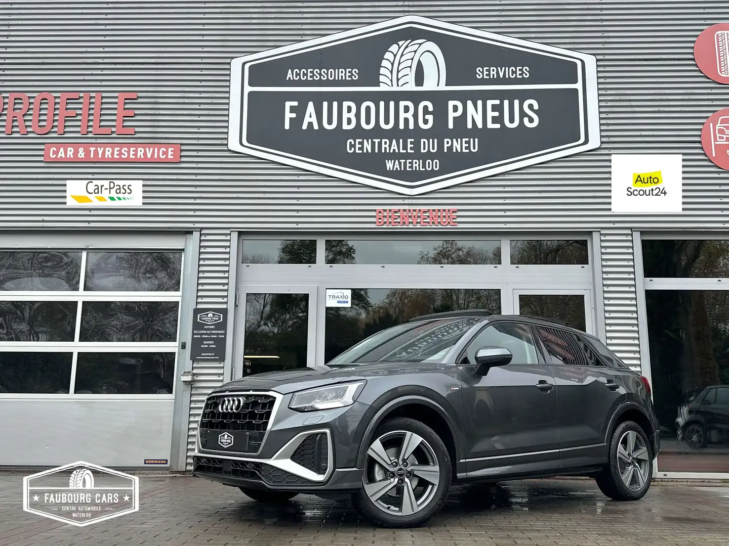 Audi Q2 *S-line*1-PROPRIETAIRE/1-OWNER*HISTO-AUDI*VIRTUAL* Gris - 1