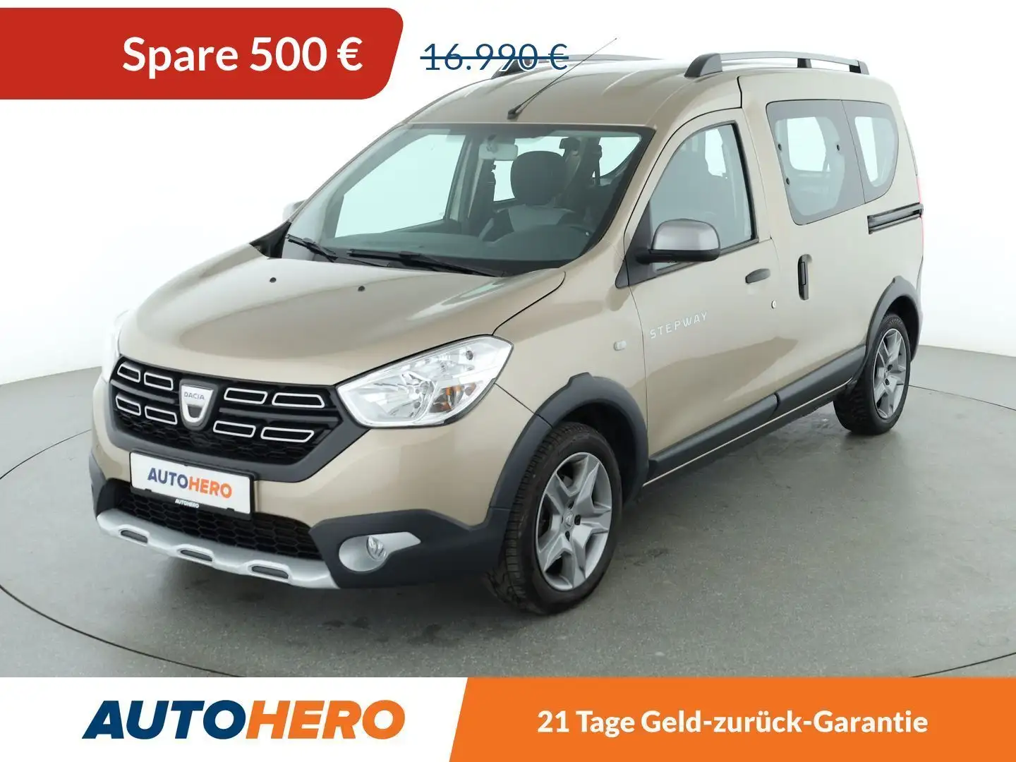 Dacia Dokker 1.3 TCe Stepway *NAVI*TEMPO*PDC*KLIMA*GARANTIE* Braun - 1