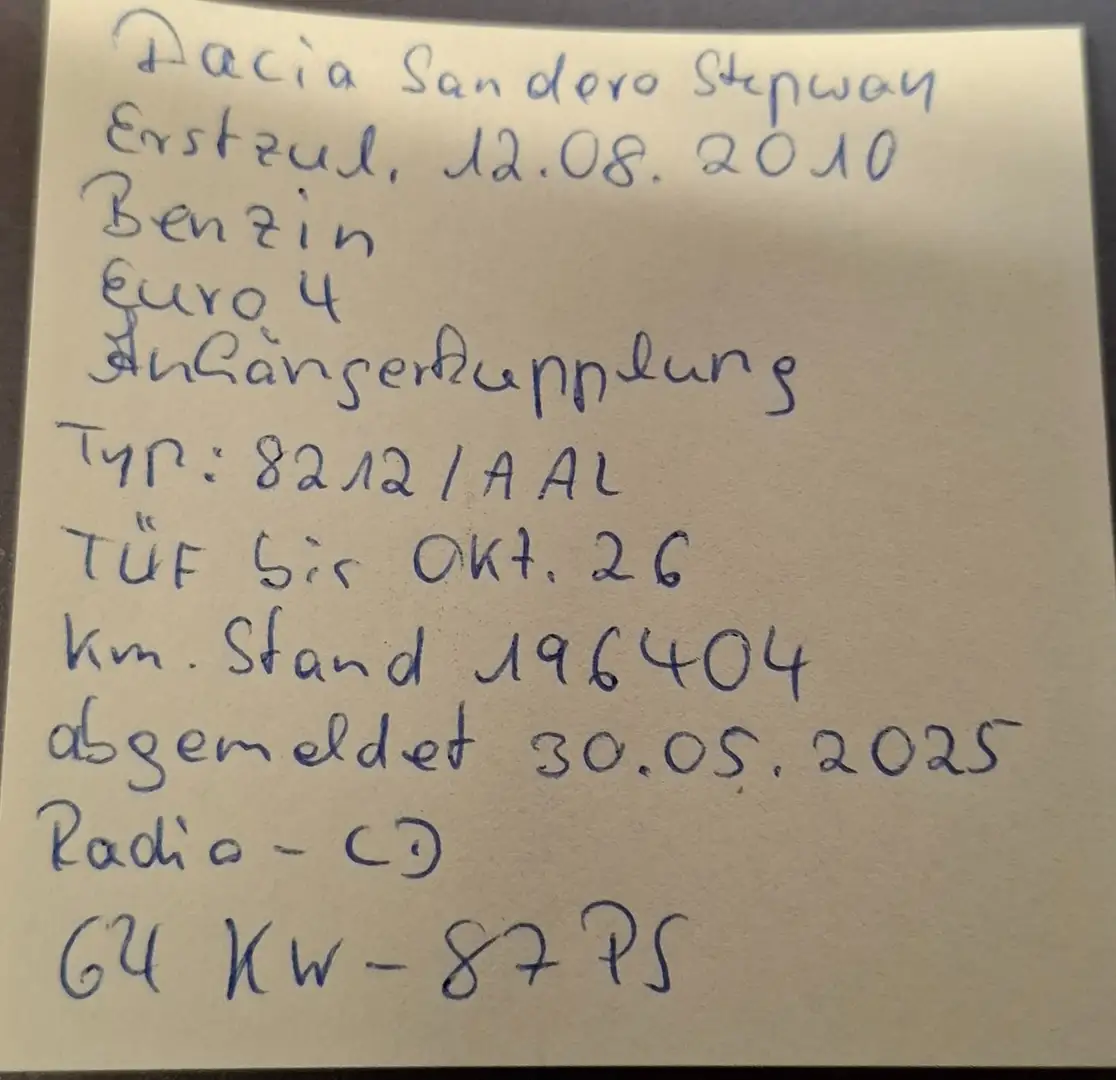 Dacia Sandero Sandero 1.6 MPI Stepway Grau - 1