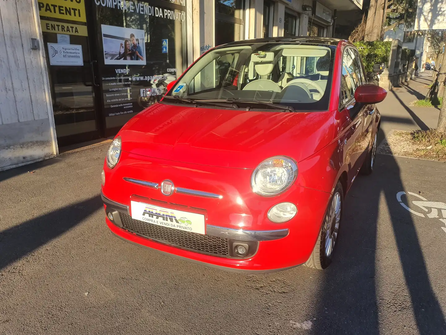 Fiat 500 500 III 1.2 Lounge 69cv NEOPATENTATI Rosso - 2