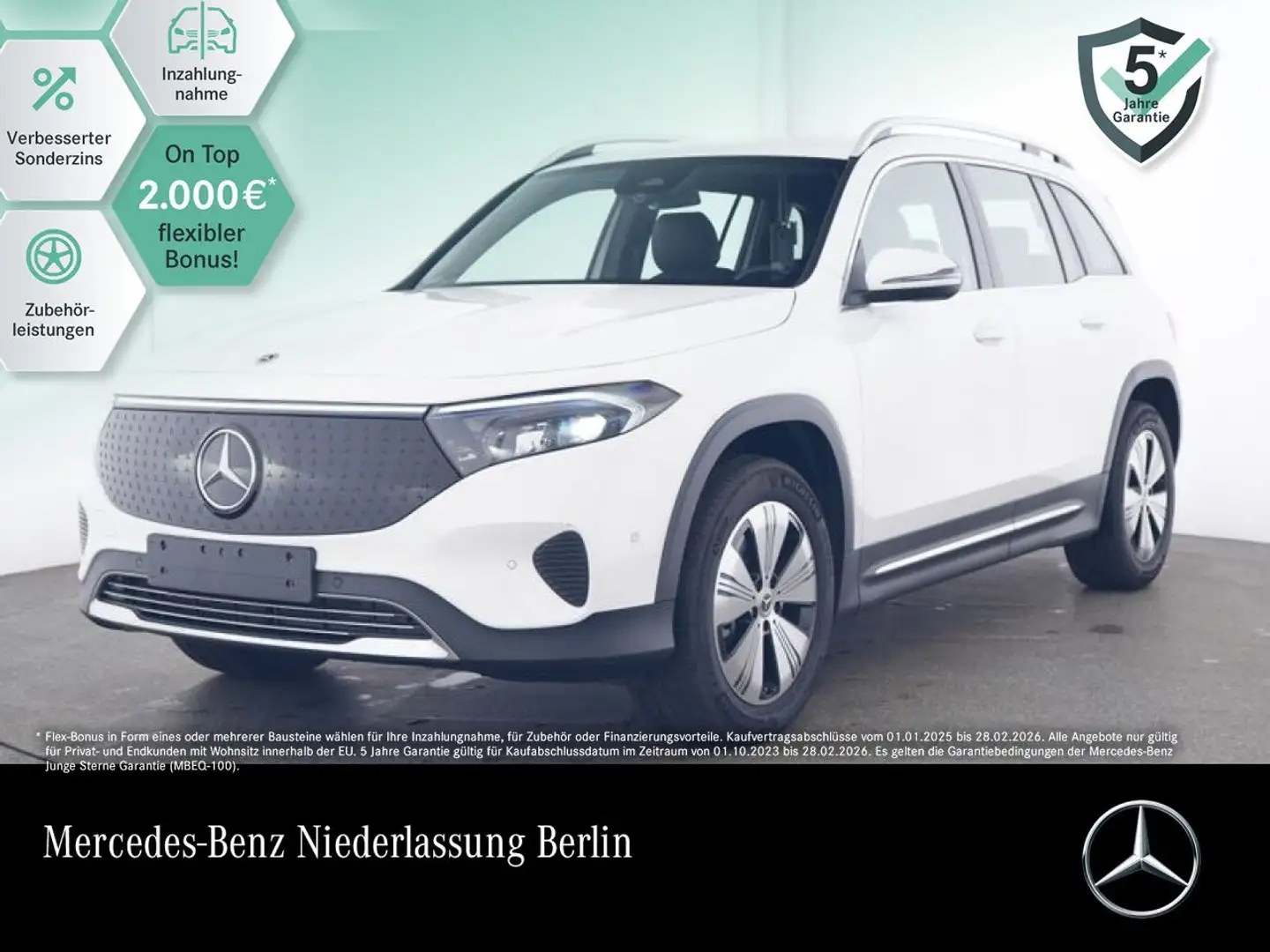 Mercedes-Benz EQB 300 4M PROG+ADVANCED+KAMERA+MEMORY+SPUR Weiß - 1