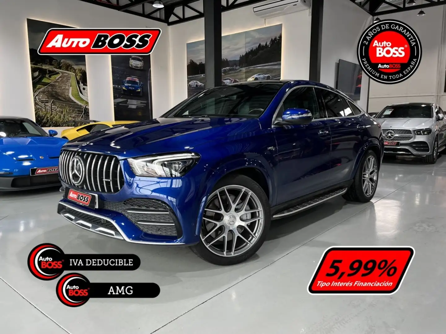 Mercedes-Benz GLE 53 AMG Coupé 4Matic+ Aut. Kék - 1