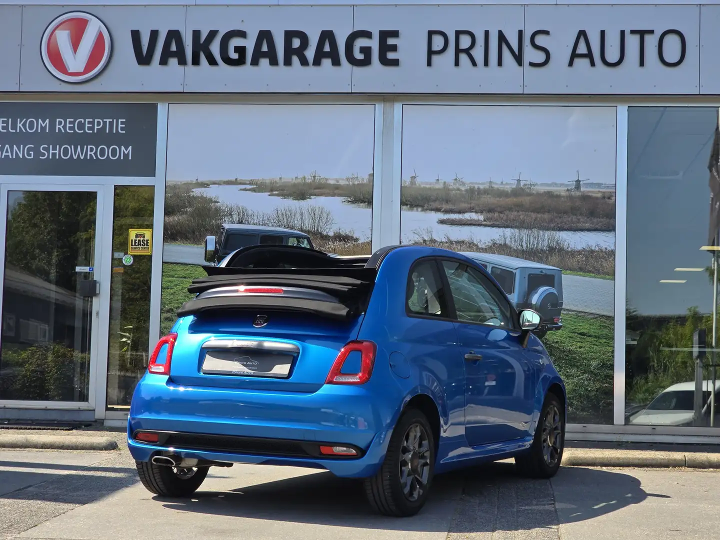Fiat 500C 1.2 Sport |CARPLAY|CABRIO|CRUISE|SENSOREN|CLIMA| 3 Blauw - 2