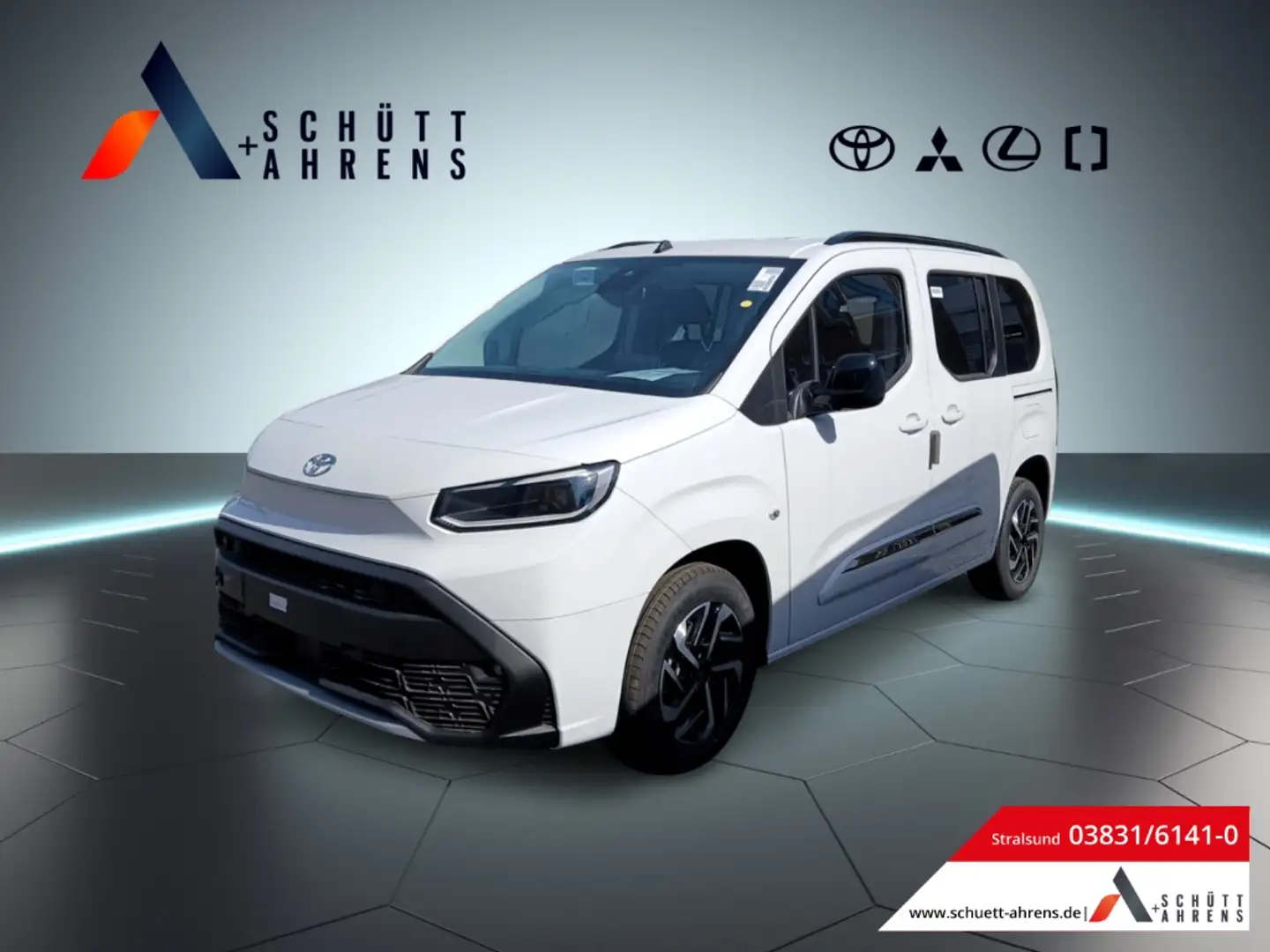 Toyota Proace City 1.5 CityVerso Team D L1 SHZ Temp Klima LED Spurhal Blanc - 1