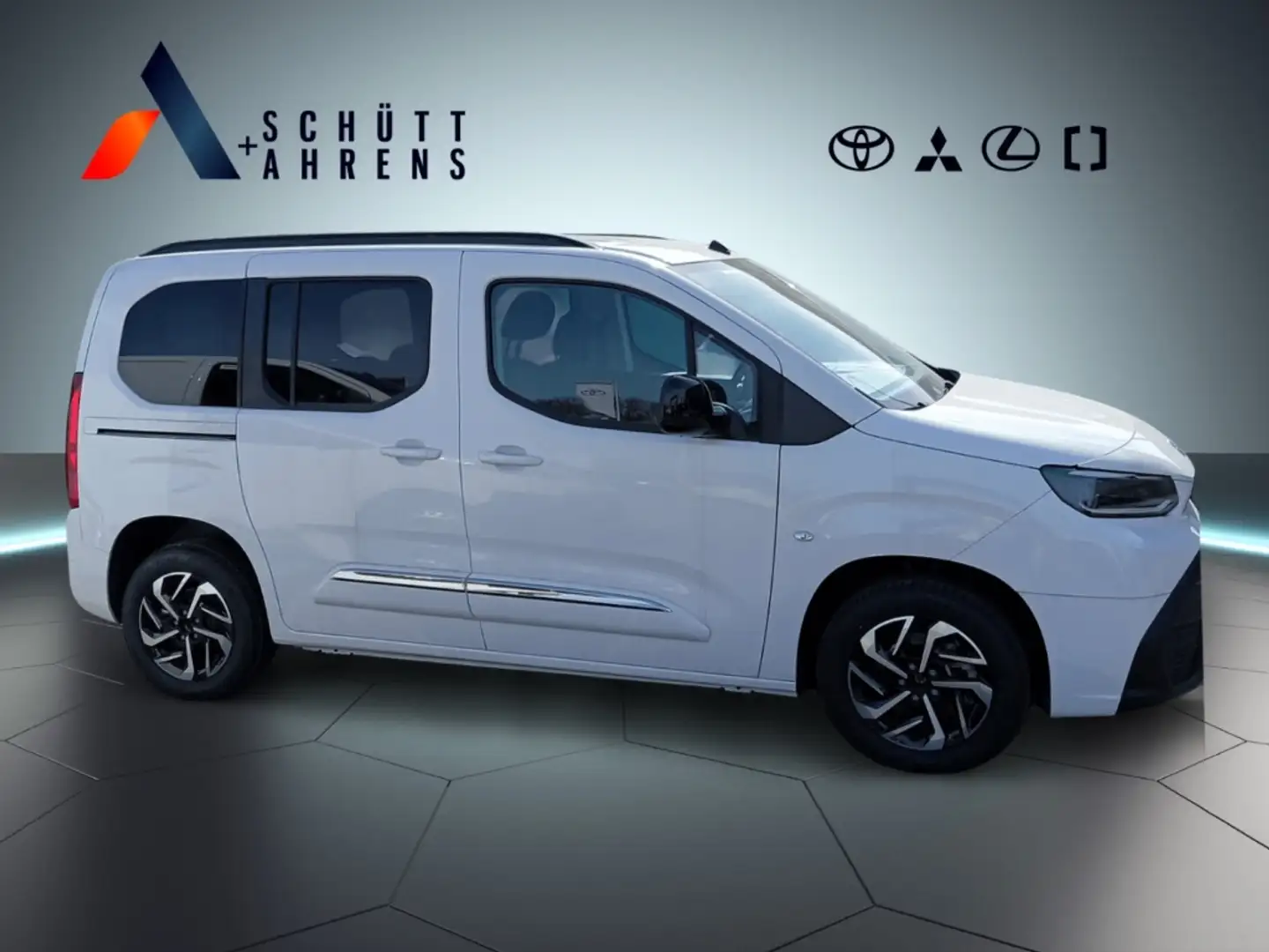 Toyota Proace City 1.5 CityVerso Team D L1 SHZ Temp Klima LED Spurhal Blanc - 2