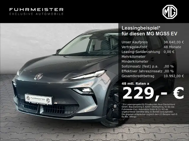 MG MGS5 EV Comfort Standard Range 49kWh SHZ LHZ Barpreis