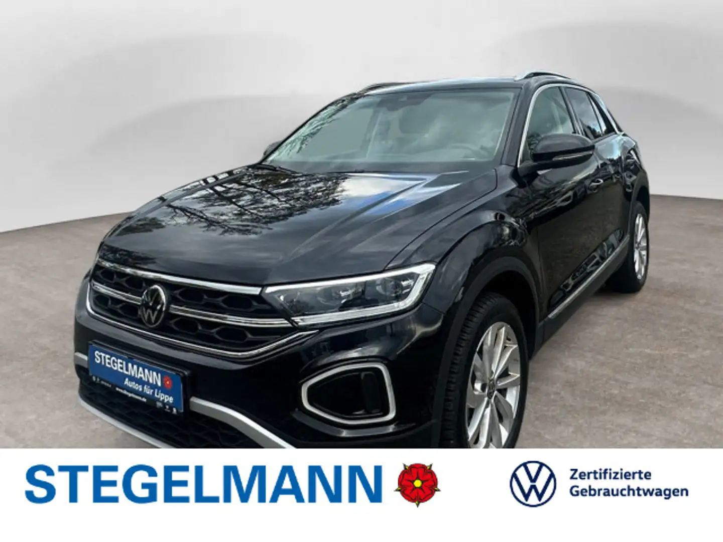 Volkswagen T-Roc 1.5 TSI DSG Style *AHK*LED*Navi*ACC* Schwarz - 1