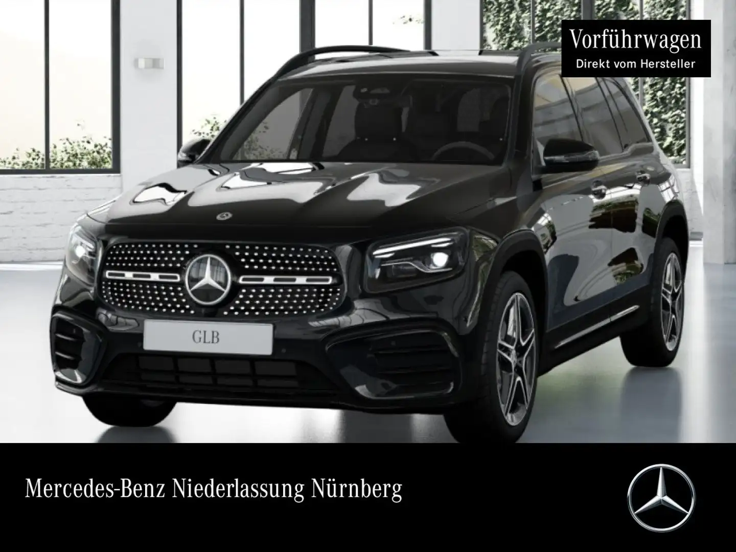 Mercedes-Benz GLB 220 4M AMG+NIGHT+PANO+360°+AHK+MULTIBEAM+19" Zwart - 1