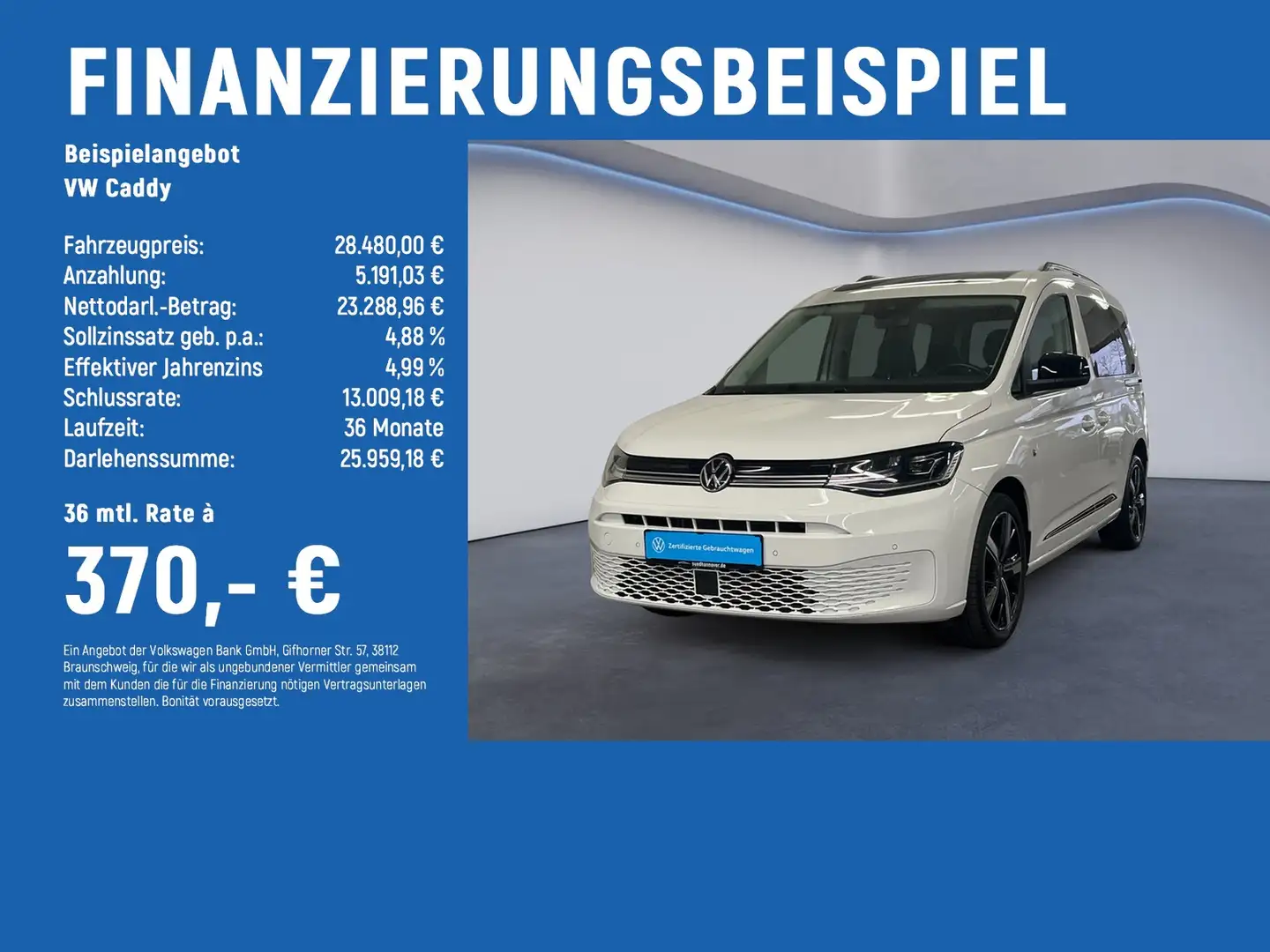 Volkswagen Caddy Move 1.5 TSI DSG NAVI+LED+PDC+KAMERA+ACC Blanc - 2