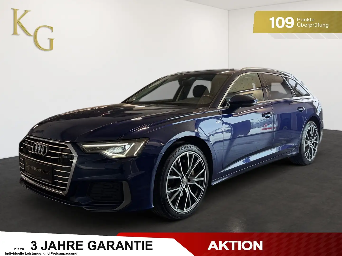 Audi A6 45 TDI quattro S-Line ab ca. 310€ monatlich Blau - 1