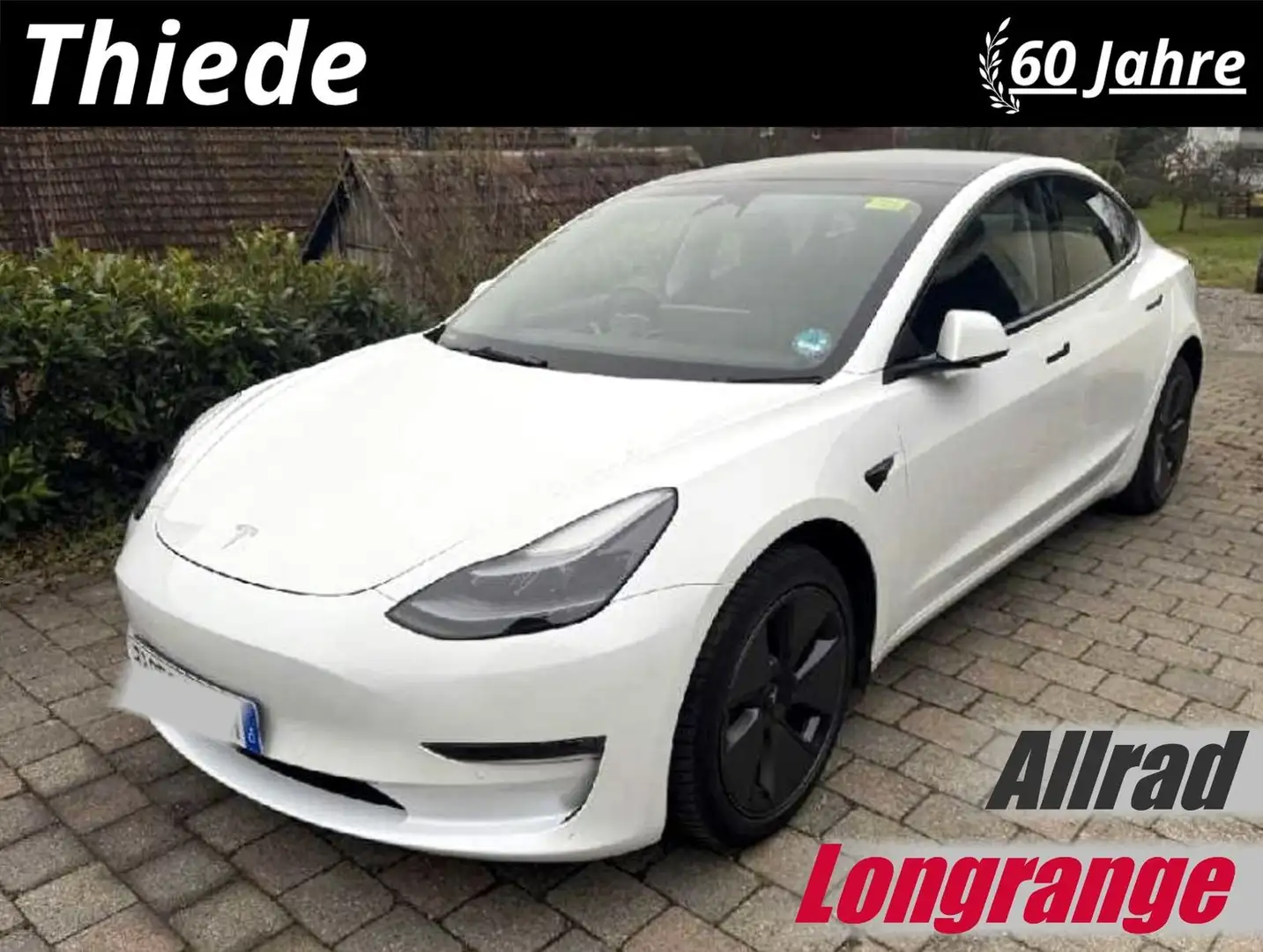 Tesla Model 3 LONGRANGE DUAL-MOTOR NAVI/KAMERA/SH/PANO Weiß - 1