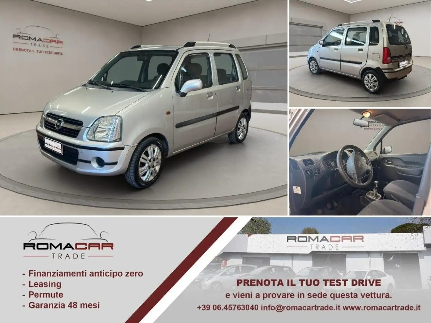 Opel Agila 1.2 16V BENZINA EURO 4 Argento - 1