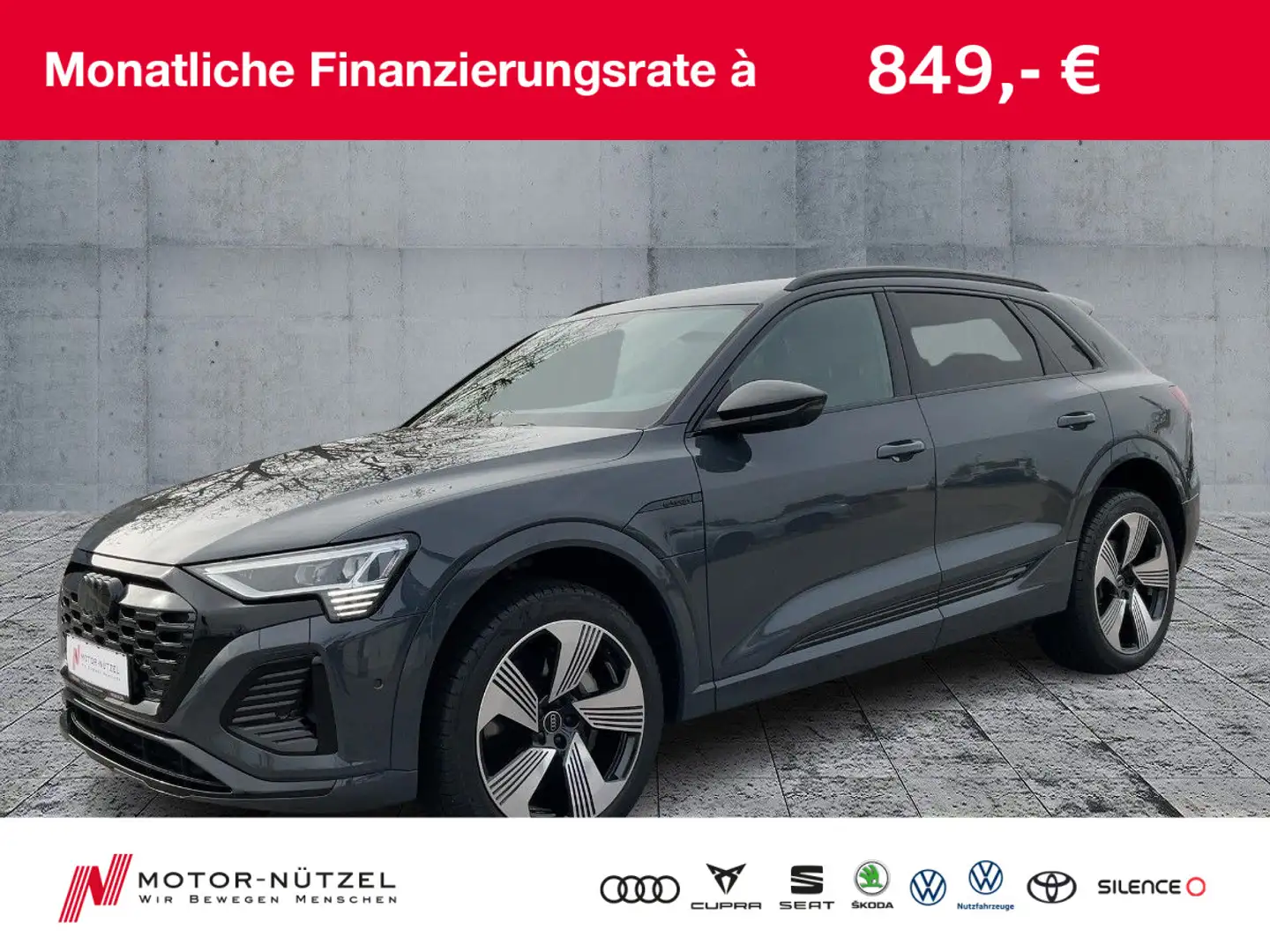 Audi Q8 e-tron Q8 55 e-tron QU S-LINE MATRIX+NAVI+B&O+AIR+AHK Gris - 1