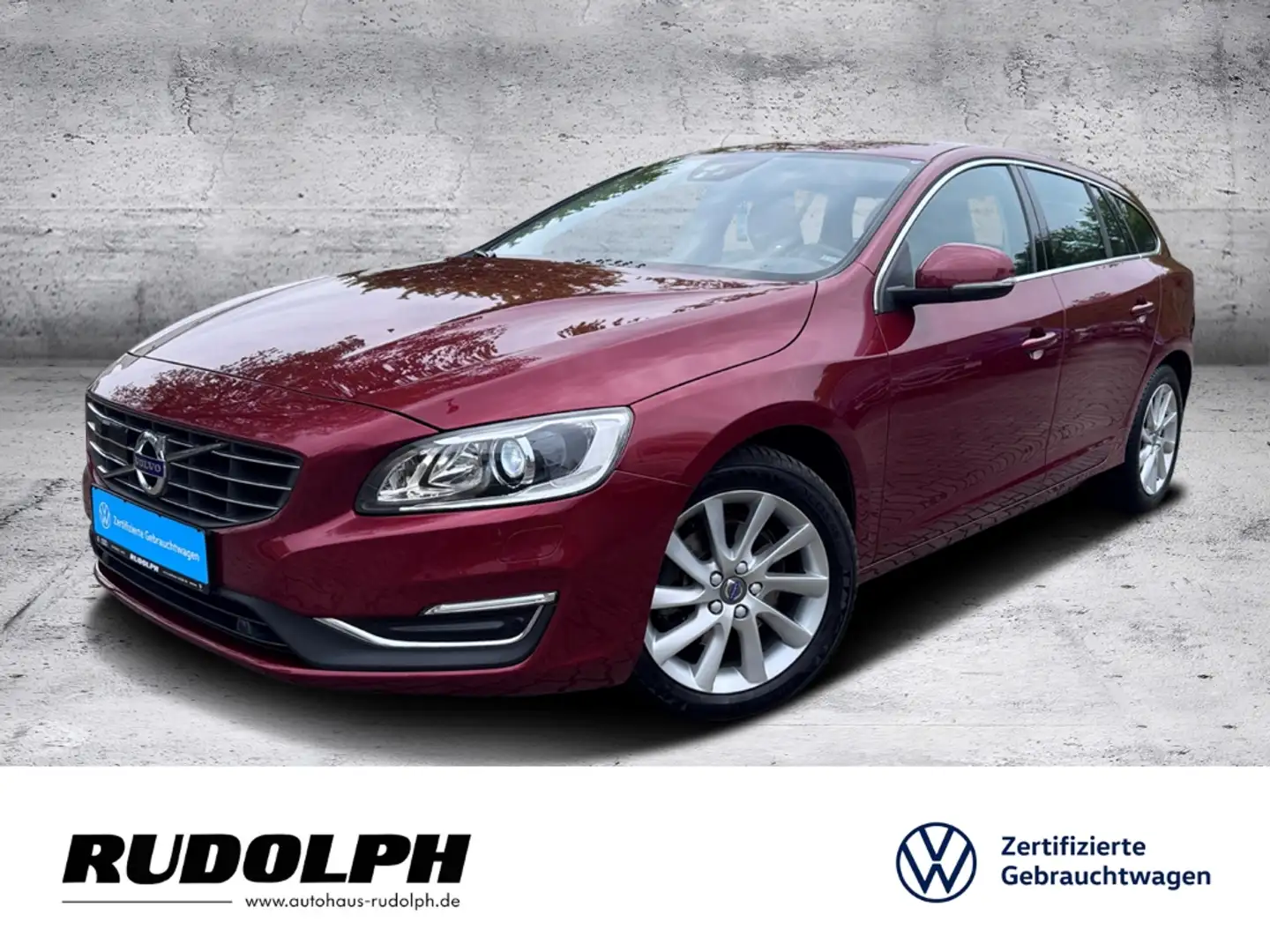 Volvo V60 T3 Summum 6-Gang Geartronic Bi-Xenon SHZ Klima BT Rojo - 1