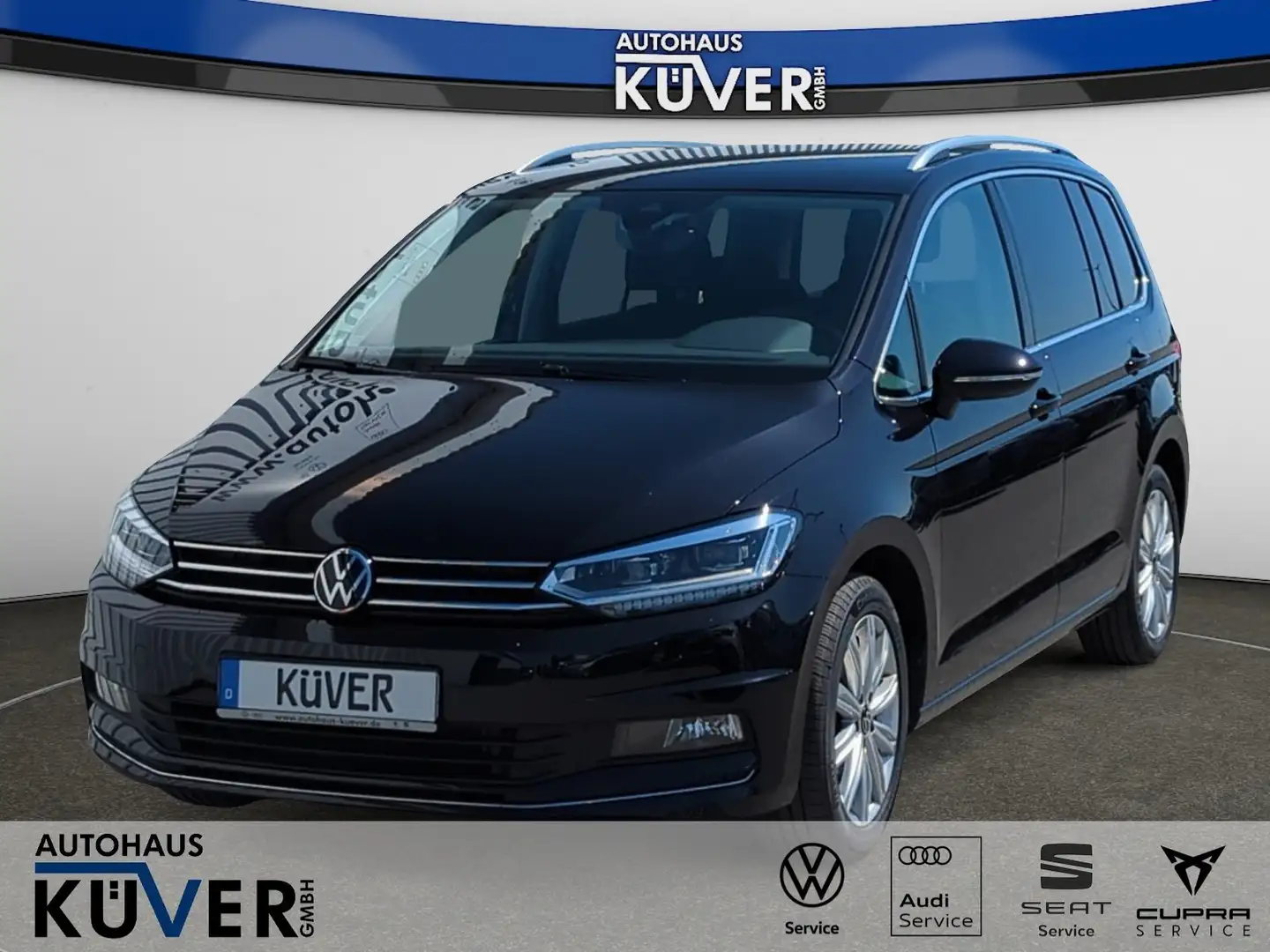 Volkswagen Touran Highline 1.5 TSI DSG Navi+ACC+AHK+Shzg. Schwarz - 1