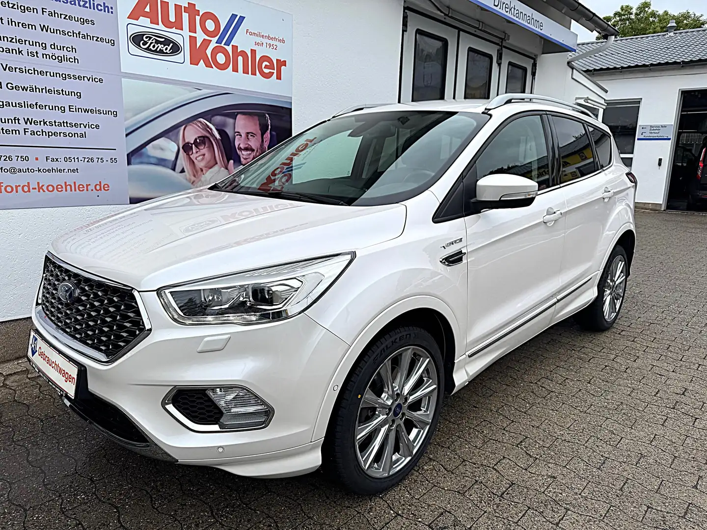 Ford Kuga VIGNALE Scheckheftgepflegt 4 neue Ganzjahresreifen Blanc - 1