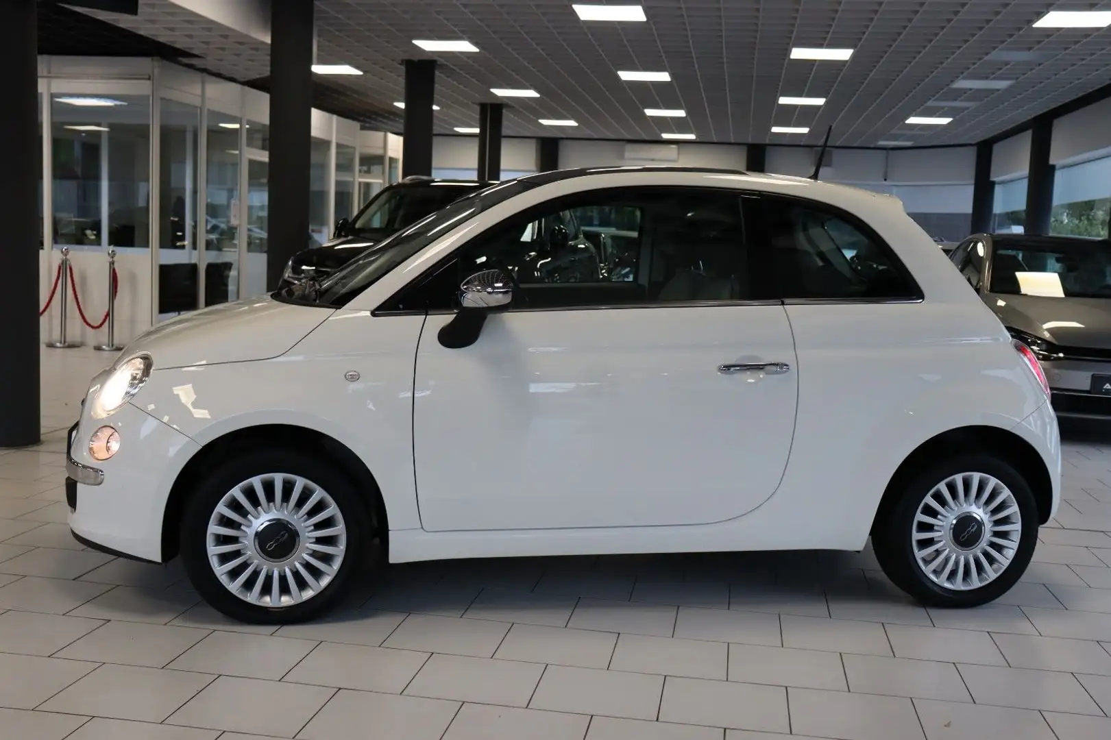 Fiat 500 1.2 8V|PANORAMA|KLIMA|SERVO|BLUE&ME Blanc - 2