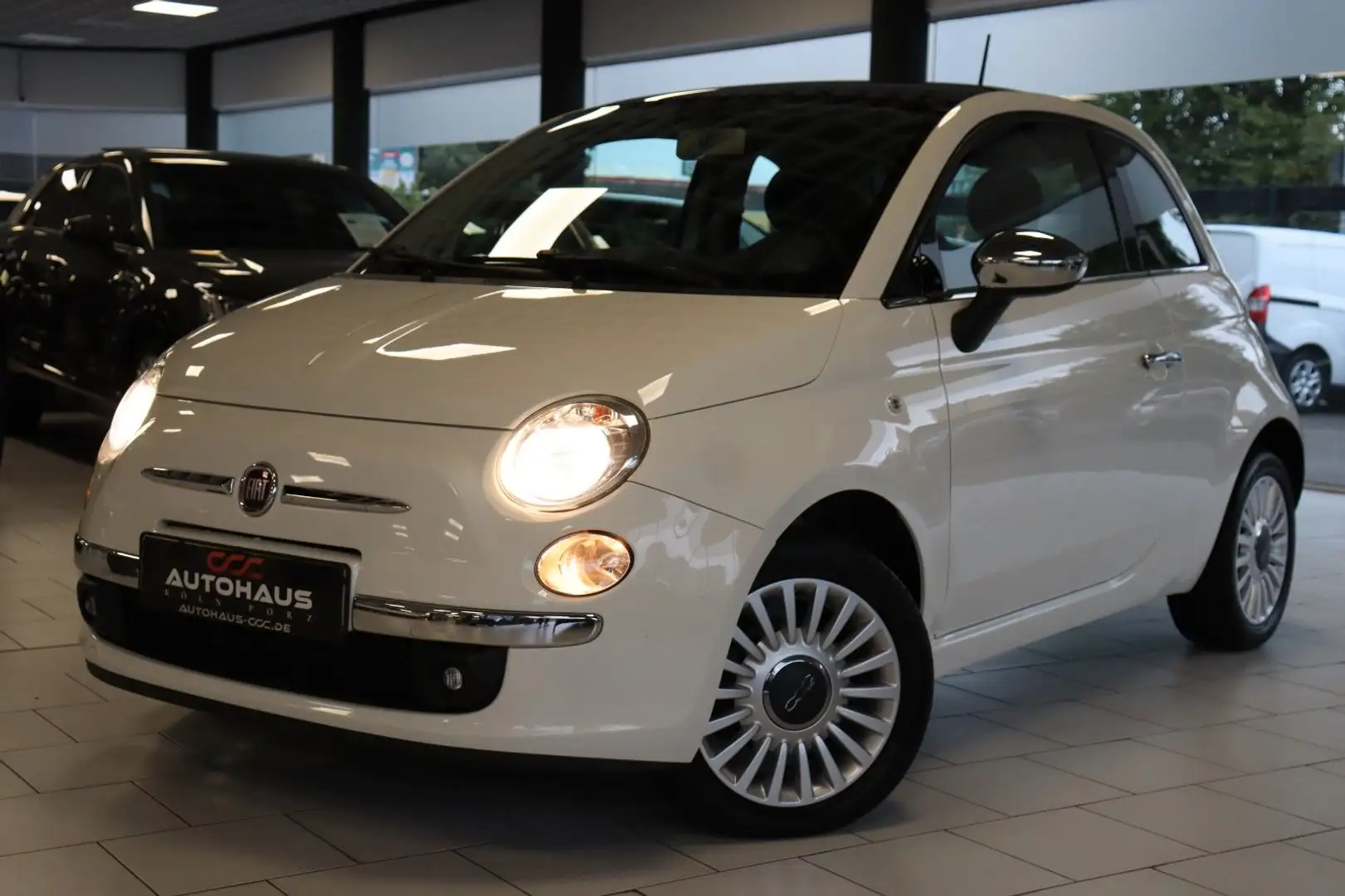 Fiat 500 1.2 8V|PANORAMA|KLIMA|SERVO|BLUE&ME Blanc - 1