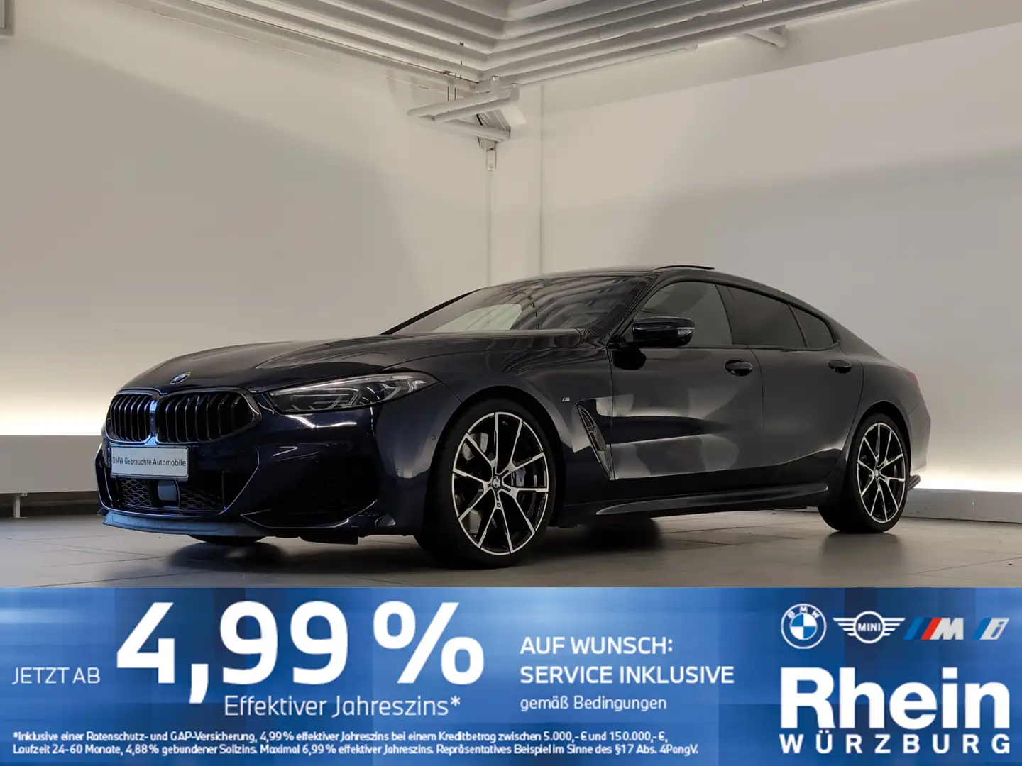 BMW M850 i xDrive Gran Coupé Panorama/DAB/SHZ Albastru - 1