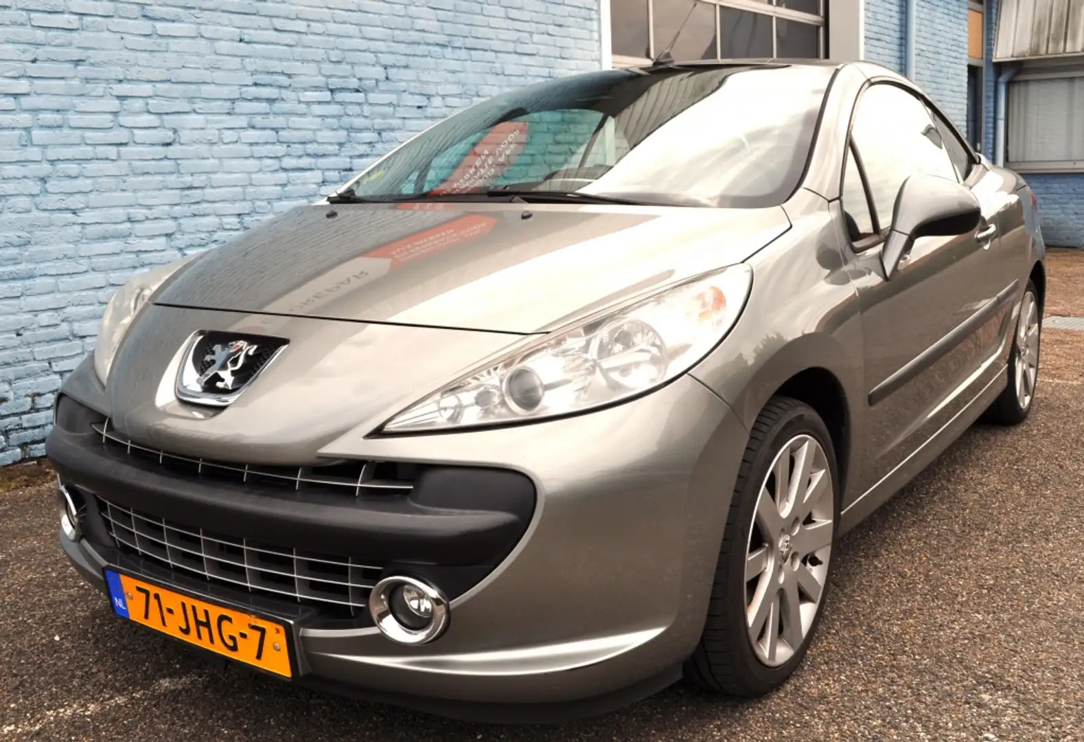 Peugeot 207 CC 1.6-16V TurboSport leer navi stoelverw Grijs - 1