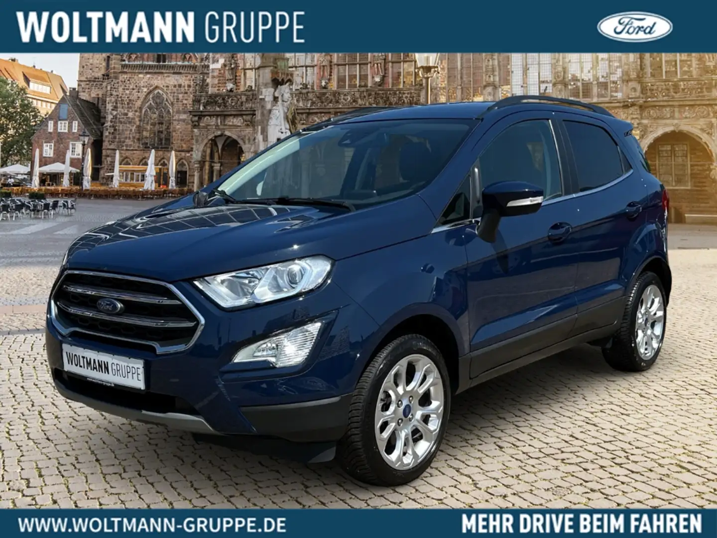 Ford EcoSport Titanium 1.0 EcoBoost EU6d LED DAB Winterpaket Blauw - 1