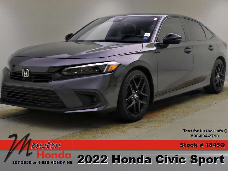 Gray 2022 Honda Civic Sedan Front-Wheel Drive Automatic
