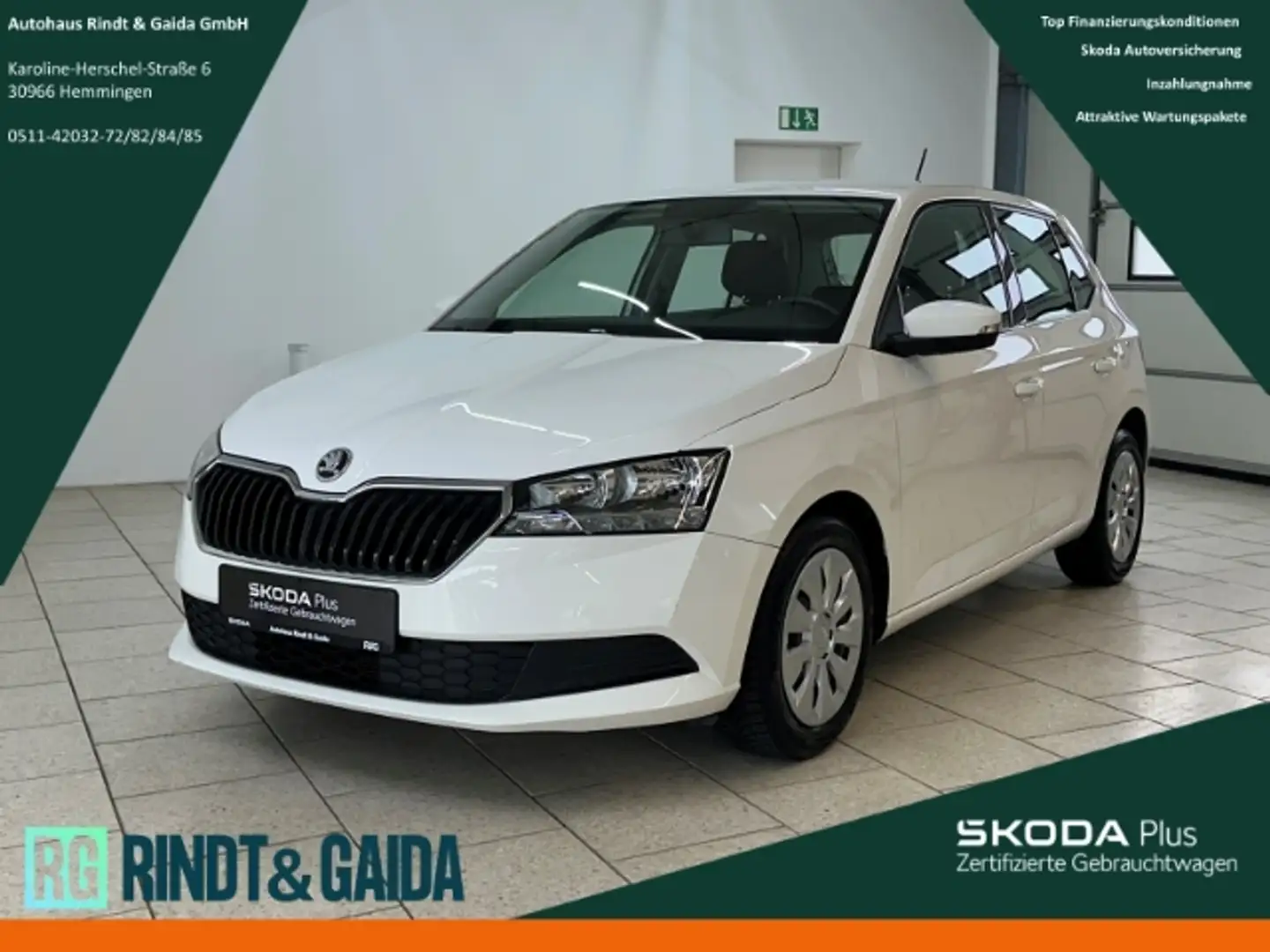 Skoda Fabia 1.0 MPI Active SHZ PDC Freisprech Weiß - 1
