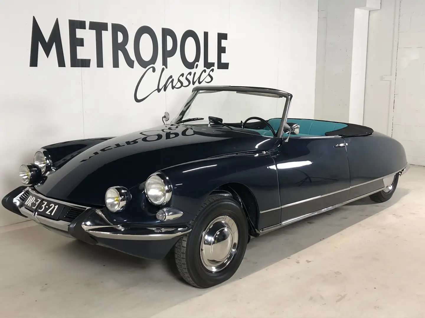 Citroen DS DS19 cabriolet Usine Chapron M0765 Albastru - 1