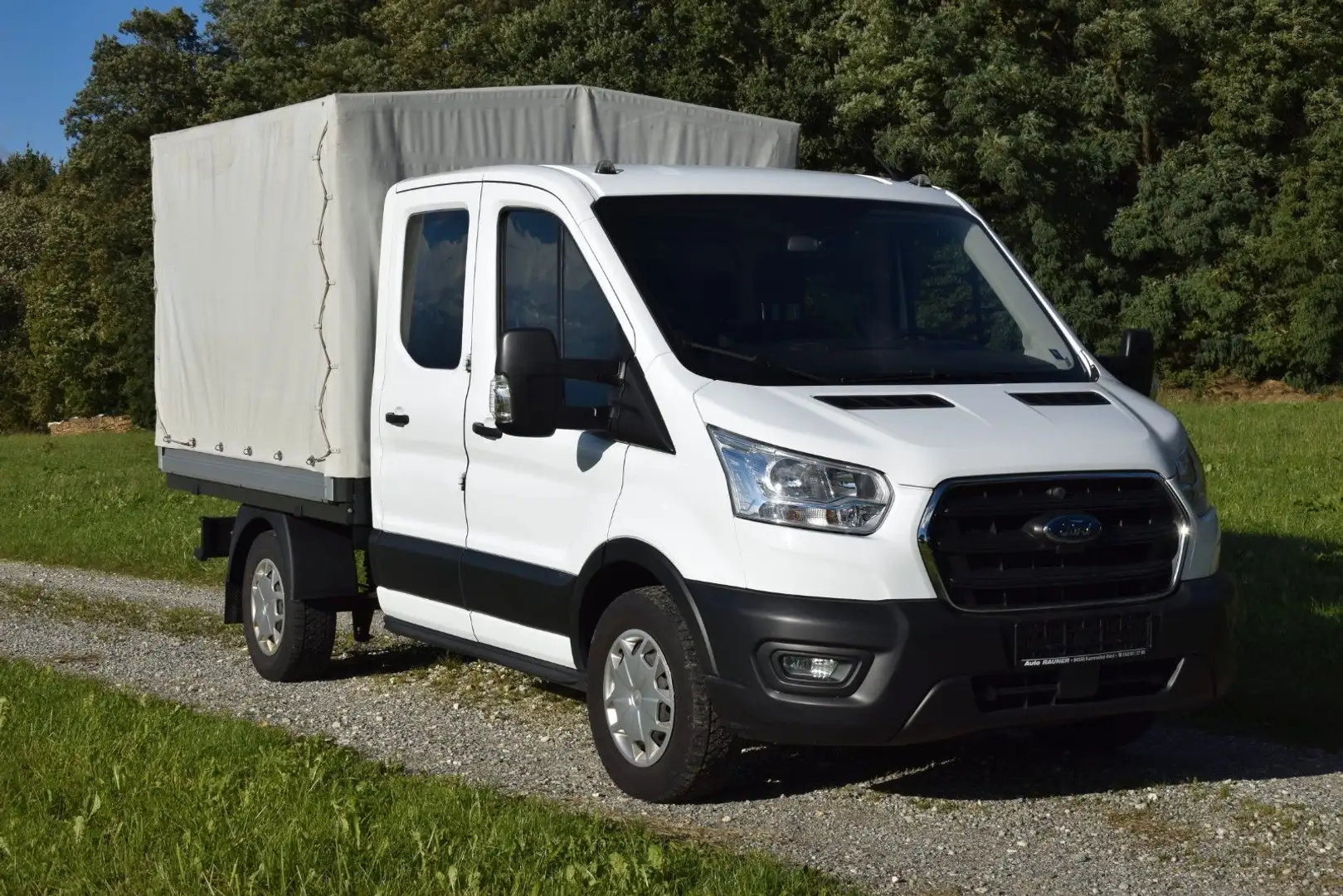 Ford Transit Pritsche 350 L2 Doka Allrad Sitzheizung Weiß - 1