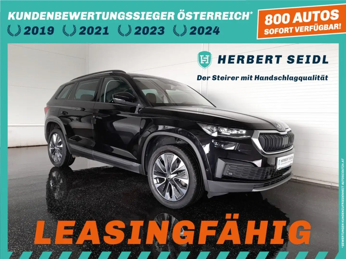 Skoda Kodiaq TOUR 2,0 TDI DSG *MATRIX-LED / 19 ZOLL / VIRTUELL / NAVI / AHV & KAMERA / ACC / E-KLAPPE / KEYLESS* Schwarz - 1