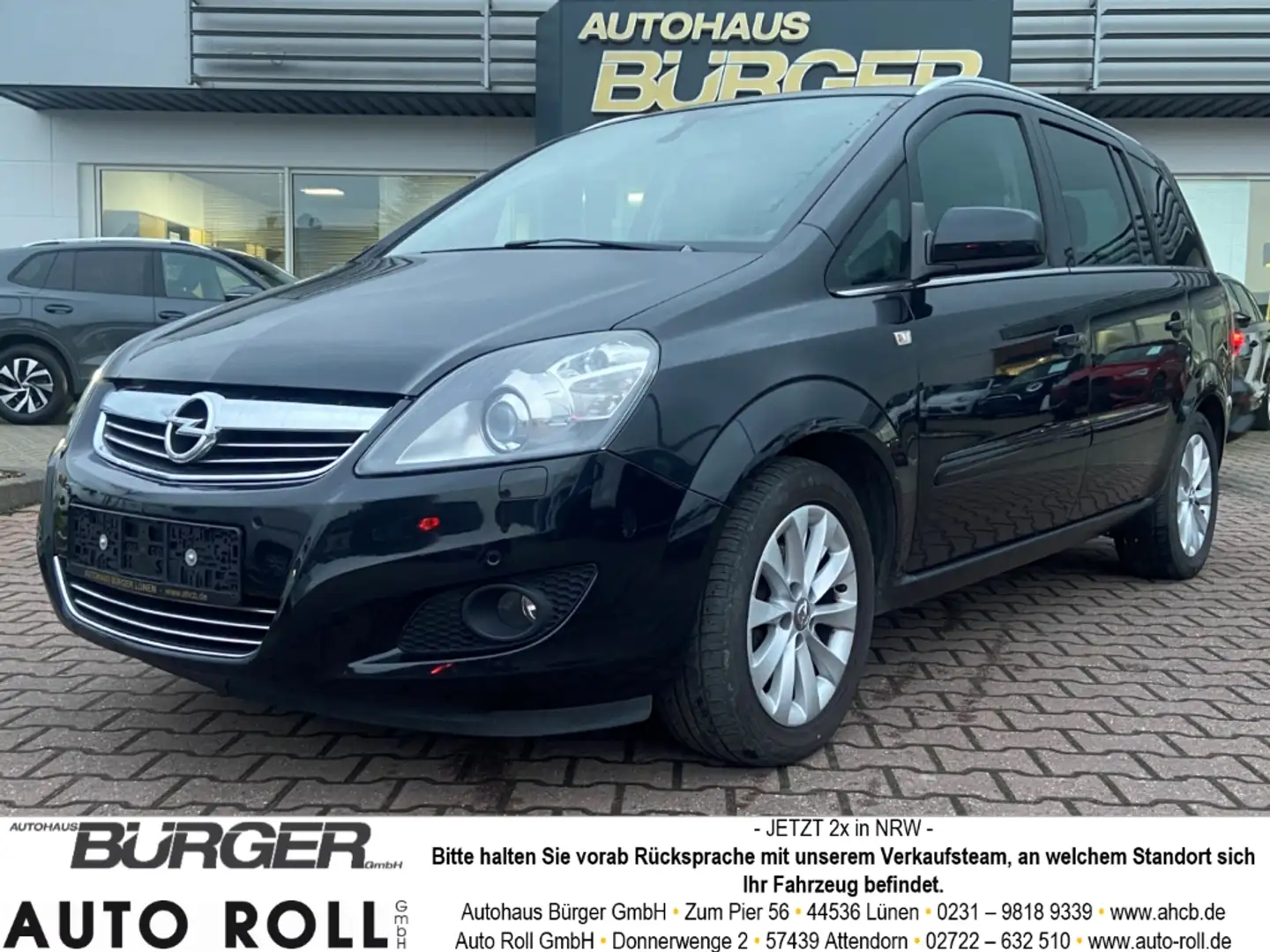 Opel Zafira B Family Plus 1.8 7 Sitzer AHK Navi Bi-Xenon Kurve Noir - 1