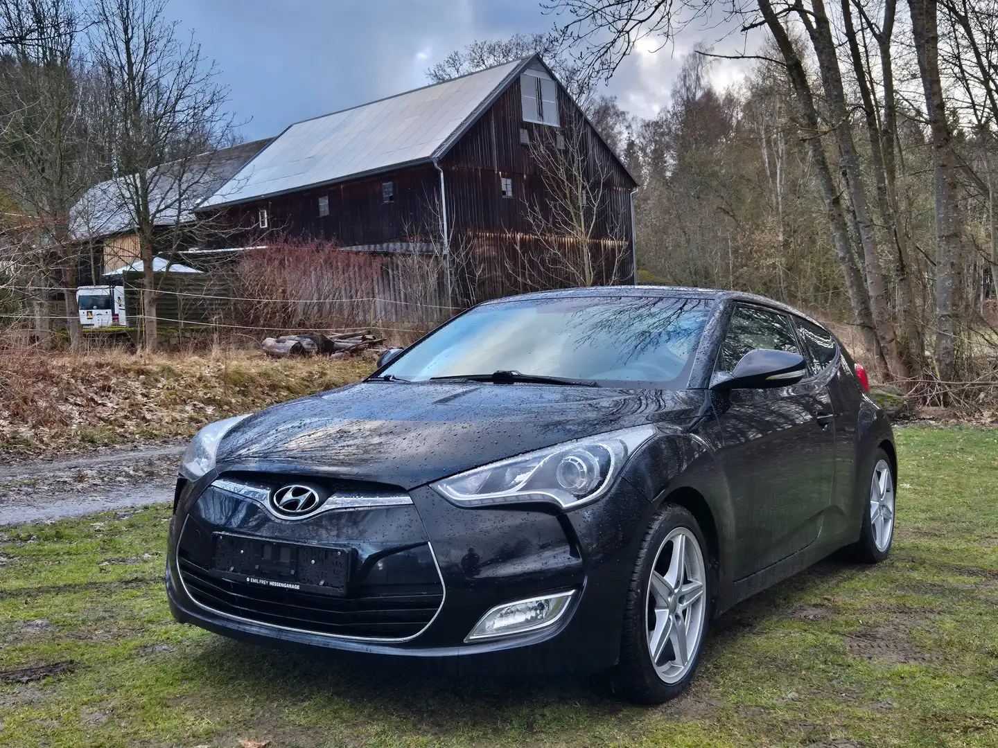 Hyundai VELOSTER Premium PANO*LEDER*AUT*KAMERA*KEYLESS*8xALU* Negro - 2