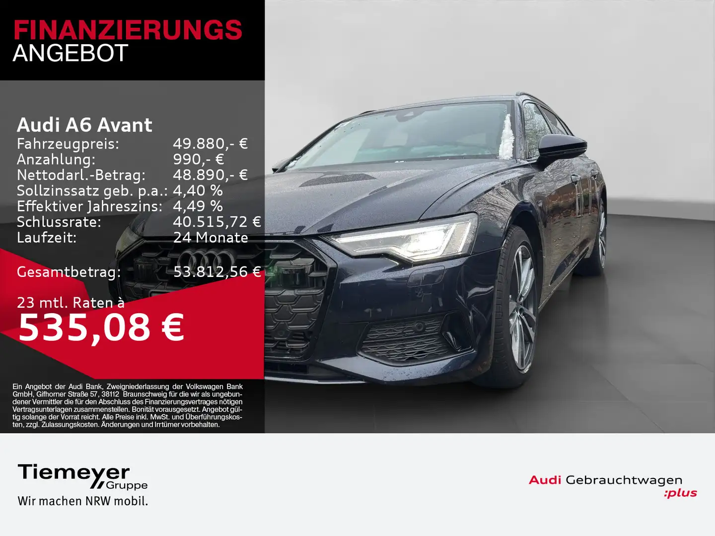 Audi A6 50 TFSI e Q ADVANCED UPE90 LM19 BuO MAS Blau - 1