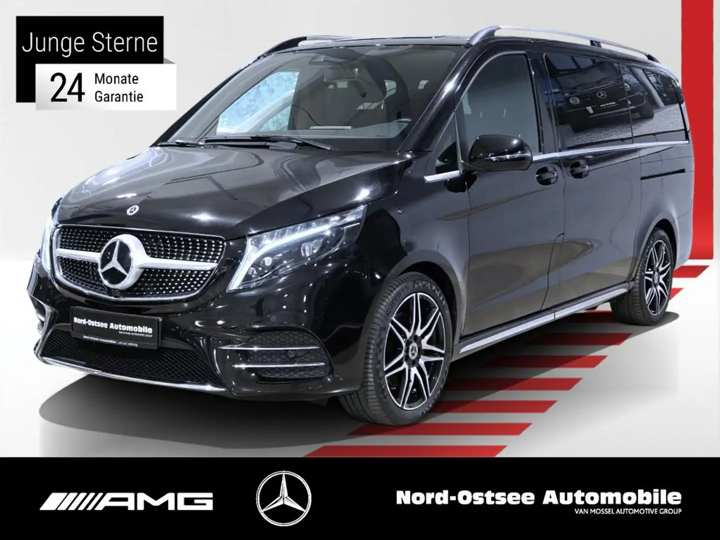 Mercedes-Benz V 300 AVANTGARDE AMG LANG DISTRONIC LED KAMERA Zwart - 1