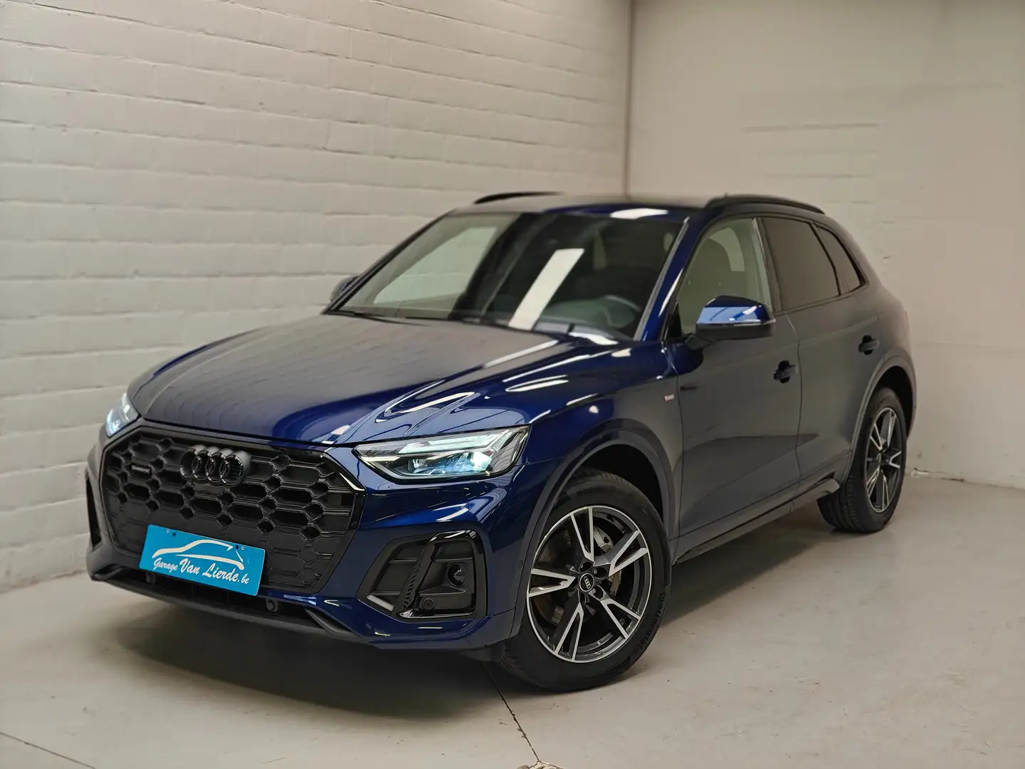 Audi Q5 45TFSI Hybrid quattro Stronic Sline-Pano dak-Trkhk Blauw - 1