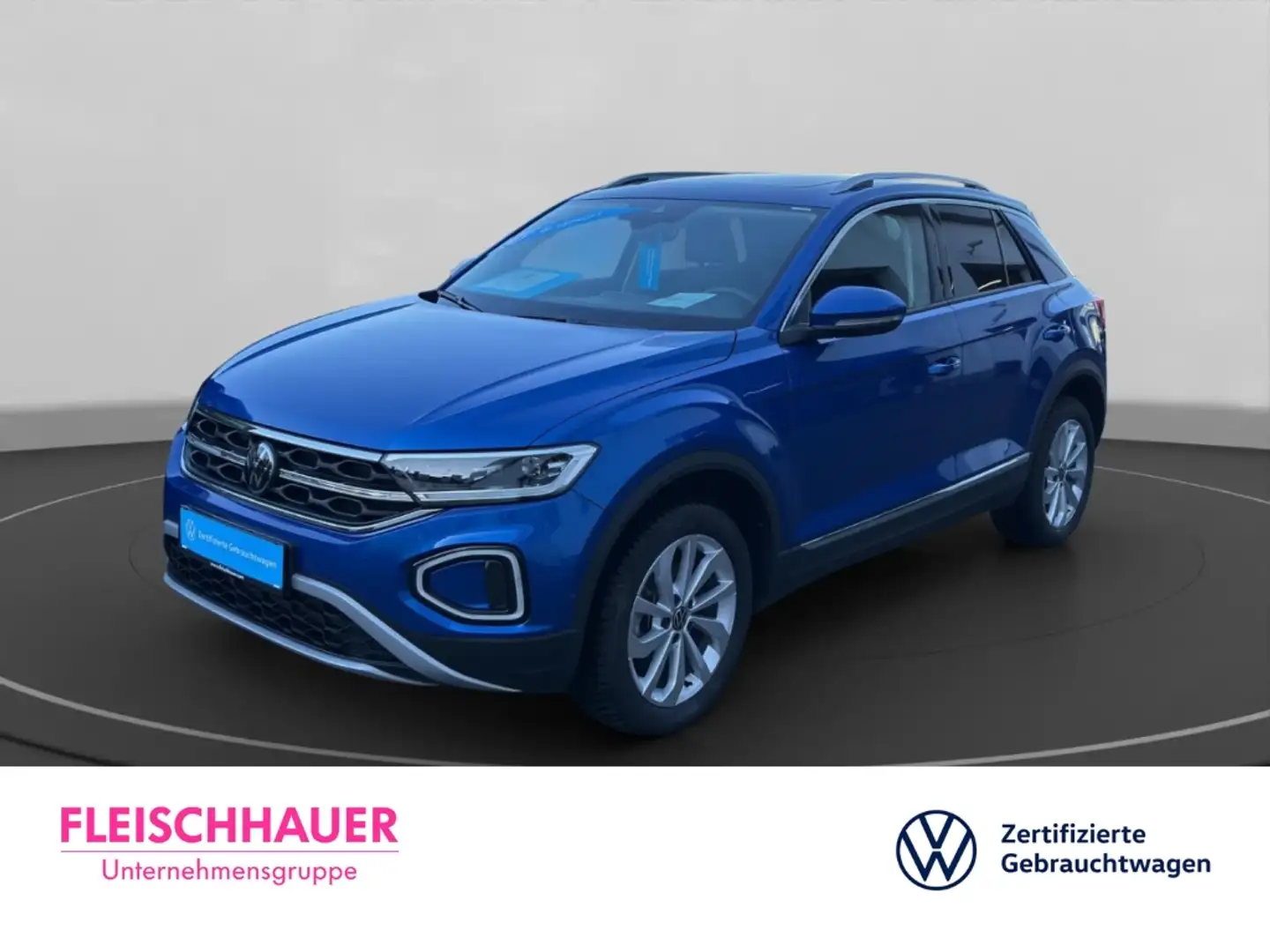 Volkswagen T-Roc Style 1.5 DSG+SHZ+LED+DAB+PANORAMAD+ACC Blau - 1