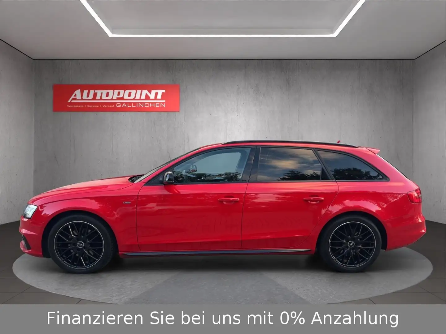 Audi A4 Avant Ambition Quattro mit S-line Sportpaket Rot - 2