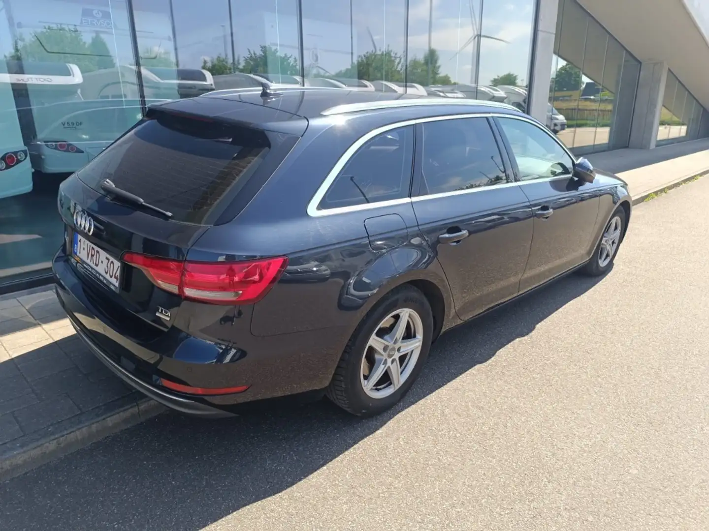 Audi A4 2.0 AUTOMAAT * LEDER * NAVI * Blauw - 2