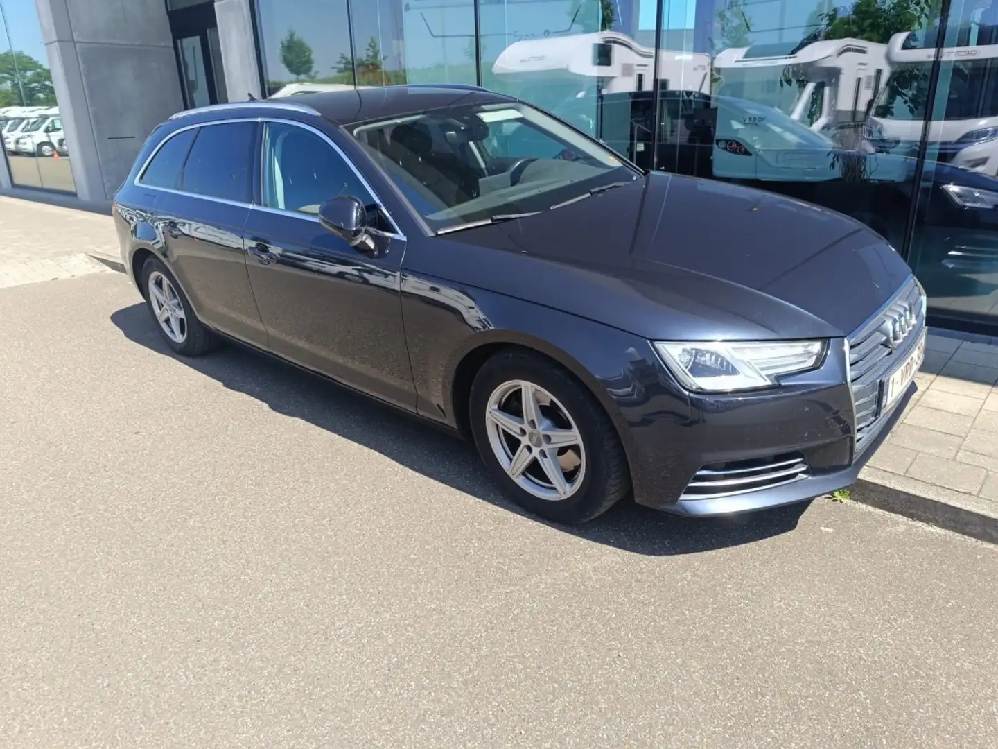 Audi A4 2.0 AUTOMAAT * LEDER * NAVI * Blauw - 1