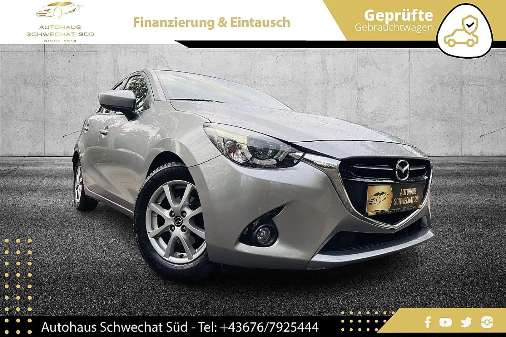 Mazda 2 Mazda2 G115 Revolution Top //1.BESITZ//WENIG-KM... Grau - 1