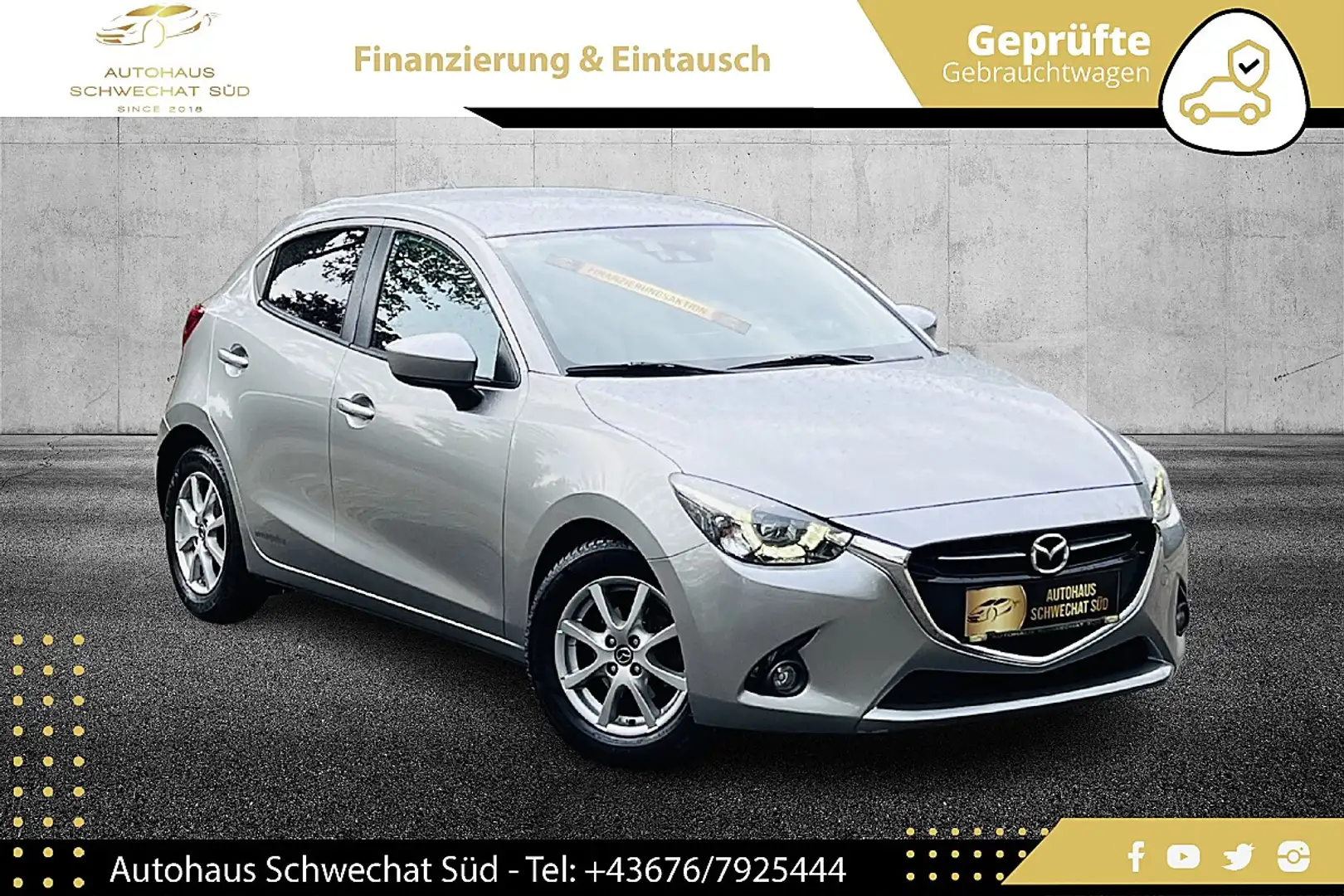 Mazda 2 Mazda2 G115 Revolution Top //1.BESITZ//WENIG-KM... Grau - 1