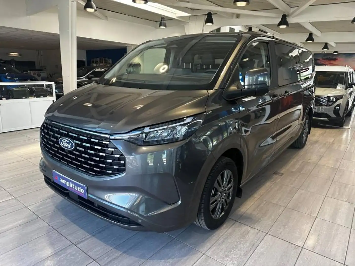 Ford Tourneo Custom 340 L2H1 2.5 Duratec 232ch Hybride rechargeable Ti Gris - 1