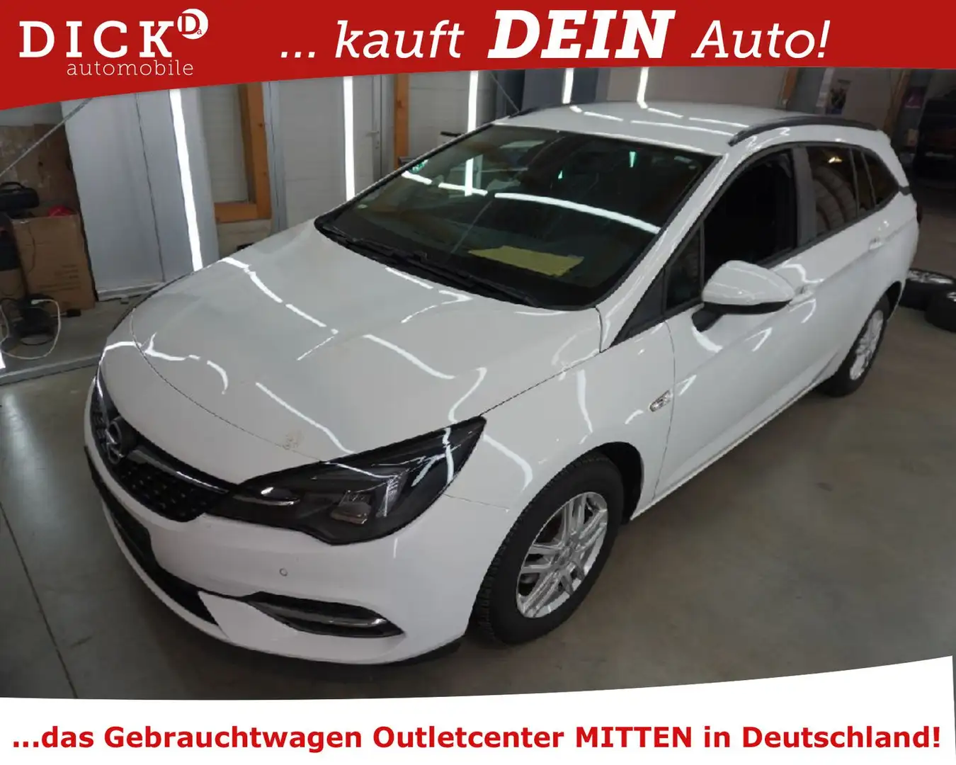 Opel Astra K ST Business 1.5i  LED/NAVI/RFK/SHZ/AHK Weiß - 1