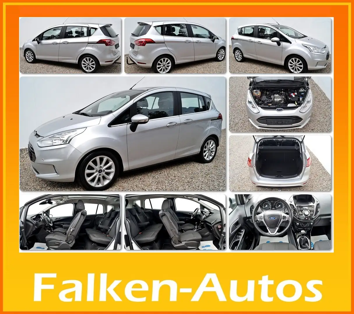 Ford B-Max 1.0 ECOBOOST TITANIUM+EXTRAS *AUCH MIT GARANTIE* Silber - 1