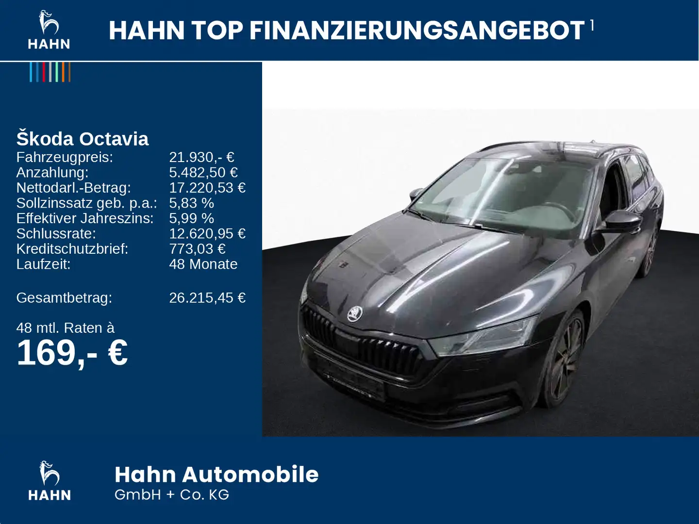 Skoda Octavia Combi 2.0TDI DSG First Edition Navi CAM Schwarz - 2