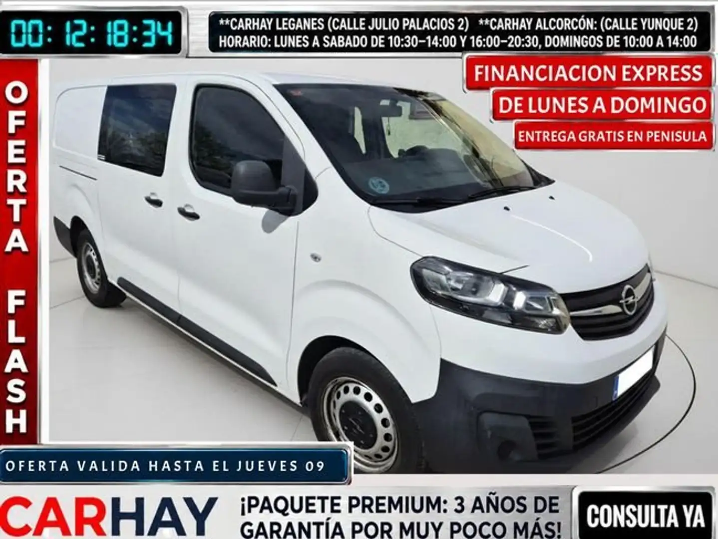Opel Vivaro 2.0 TDCI 122 CV - COMBI MIXTA 6 PLAZAS Blanco - 1