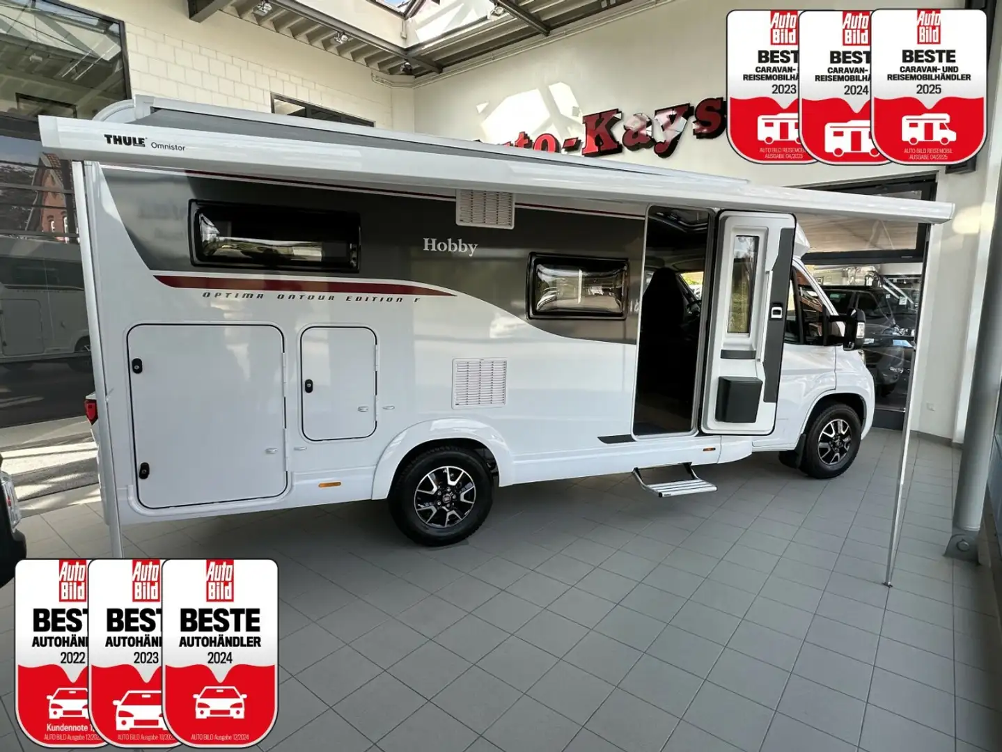 Hobby V65 GE OnTour Edition F UNBENUTZT +SAT/TV+Einzelbe Wit - 1
