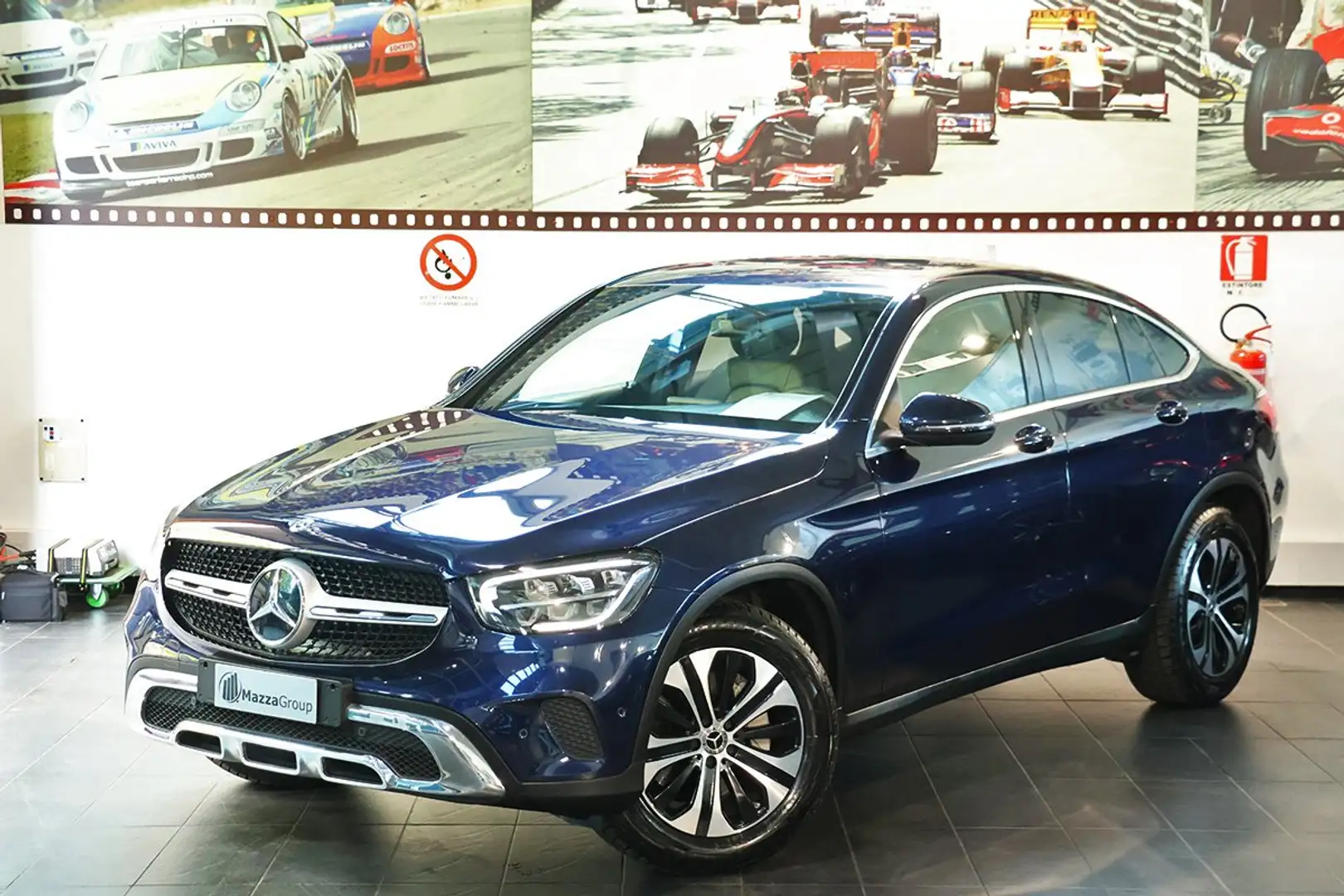 Mercedes-Benz GLC 200 4Matic EQ-Boost Coupé Executive -PELLE/TELECAM. Blau - 1