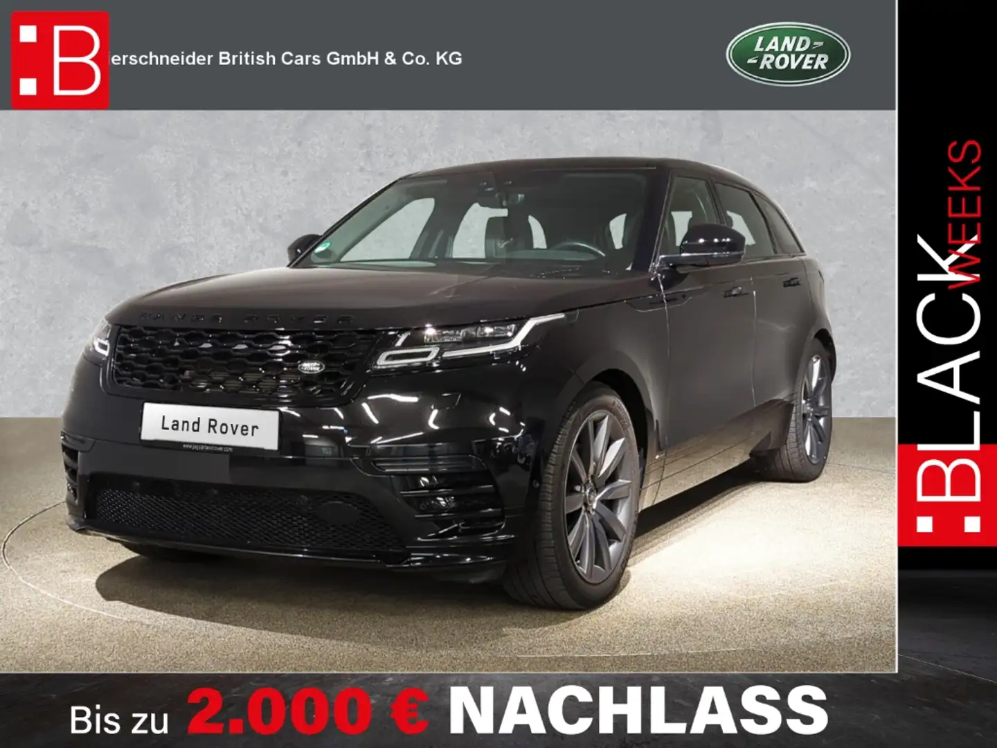 Land Rover Range Rover Velar D300 R-Dynamic HSE BLACK-PACK MERIDIAN DAB STANDHE Schwarz - 1
