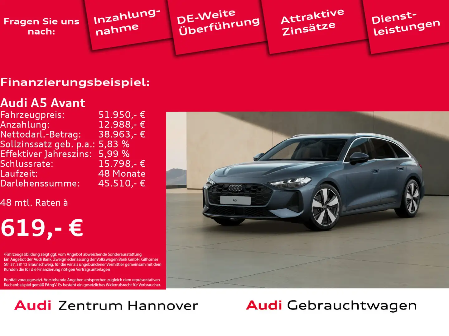 Audi A5 2.0 TFSI Head-Up Matrix B&O AHK Azul - 1